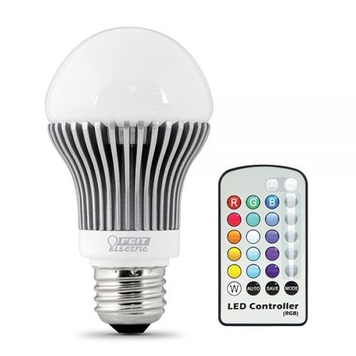 Blå jordnødder afkom FEIT A19/HP/LED/Party 16 color LED bulb with remote control
