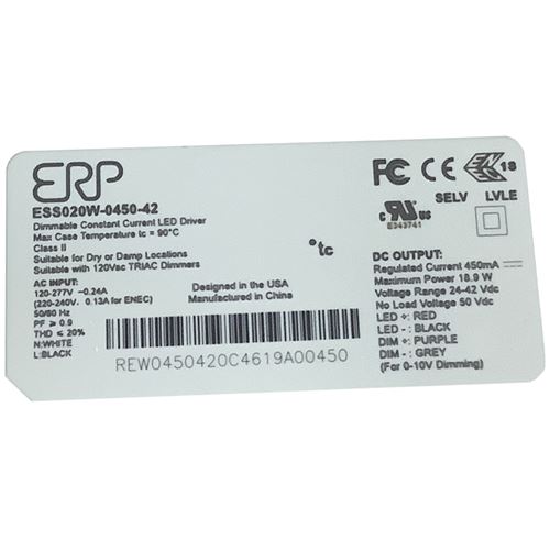 ESS020W-0450-42 label