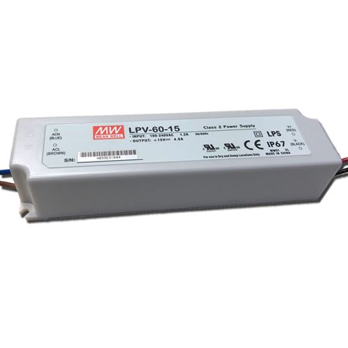 Mean Well LPV-60-15 60w voltage led driver
