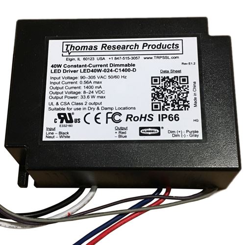 Thomas Research Products 40 Watt Constant-Current Dimmable LED Driver 